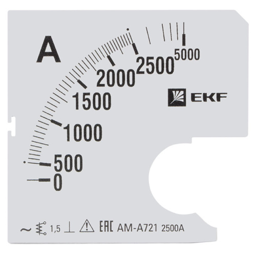EKF Шкала сменная для A721 2500/5А-1,5  PROxima (s-a721-2500)