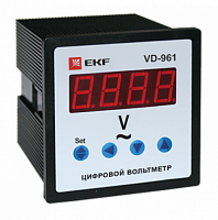 EKF Вольтметр VM-D961 цифровой на панель 96х96 однофазный PROxima (vm-d961)