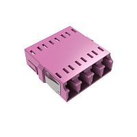 DKC Адаптер LC/UPC-Quad Senior/Senior SC-Duplex footprint OM4 пурпурный (RNFA54QLC)
