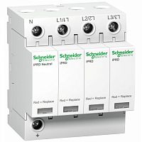 SCHNEIDER ELECTRIC Ограничитель перенапряжений ОПН iPRD 40r 40kA 350В 3П+H с сигнализацией (A9L40601)