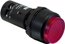 ABB Кнопка с подсветкой CP4-11R-01 красная 24В AC/DC с выступающей клавишей с фиксацией 1НЗ (1SFA619103R1141)