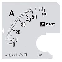 EKF Шкала сменная для A961 50/5А-1.5 PROxima (s-a961-50)