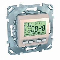 SCHNEIDER ELECTRIC UNICA Термостат электронный программируемый недельный в рамку бежевый (MGU5.505.25ZD)