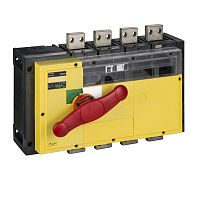 SCHNEIDER ELECTRIC Выключатель-разъединитель INV1250 4п красная рукоятка/желтая панель (31377)