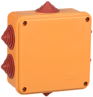 IEK Коробка распаячная огнестойкая ПС 100х100х50мм 4P 10мм2 IP55 6 вводов IEK  (UKF30-100-100-050-4-10-09)