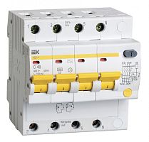 IEK Выключатель автоматический дифференциальный АД-14 4п 40А 100мА С (MAD10-4-040-C-100)