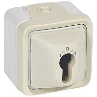 LEGRAND Выключатель с ключом белый, 10A, 250В (069757 )